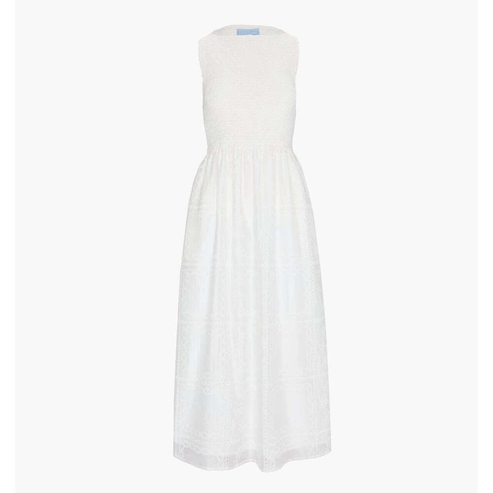 Hill House Home The Cosima Nap Dress - White Patchwork Organza Size XSWhite Patc